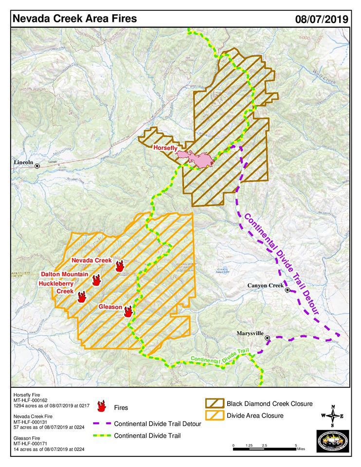 Horsefly Closure Map